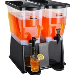 VEVOR Beverage Dispenser, 3 Gallon x 2 Drink Dispensers for Parties, Plastic Juice Dispenser with Stand Spigot Lid, Iced Tea Lemonade Juice Water Dispenser, for Restaurants, Hotels, Parties