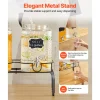 VEVOR Beverage Dispenser, 2 Pack 1.5 Gallon Drink Dispensers for Parties, Glass Juice Dispenser with Metal Stand, Stainless Steel Spigot, Iced Tea Lemonade Juice Water Dispensers for Parties