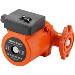VEVOR 0011-BF4-J Cast Iron Circulator Pump, 33 GPM, AC 120V 33 ft Hot Water Recirculating Circulation Pump, 1-1/4 in Flange Connection, 3-Speed Adjustment, Quiet Operation, for Home Heating System