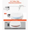 VEVOR Bidet Attachment for Toilet, Hot & Cold Non-Electric Water Sprayer - Dual Retractable Nozzles, Adjustable Water Pressure, 0.3’’ Ultra Thin Bidet Toilet Seat Attachment for Rear and Feminine Wash