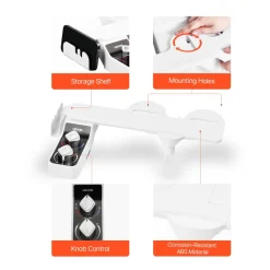VEVOR Bidet Attachment for Toilet, Hot & Cold Non-Electric Water Sprayer - Dual Retractable Nozzles, Adjustable Water Pressure, 0.3’’ Ultra Thin Bidet Toilet Seat Attachment for Rear and Feminine Wash
