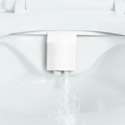 VEVOR Bidet Attachment for Toilet, Self-Cleaning Bidet Toilet Seat Attachment - Dual Retractable Nozzles, Adjustable Water Pressure, Easily Installed Cold Water Sprayer for Rear Feminine Wash, White
