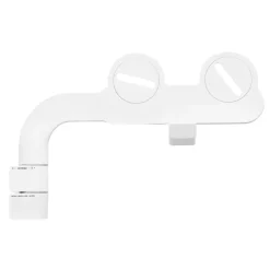 VEVOR Bidet Attachment for Toilet, Self-Cleaning Bidet Toilet Seat Attachment - Dual Retractable Nozzles, Adjustable Water Pressure, Easily Installed Cold Water Sprayer for Rear Feminine Wash, White