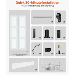 VEVOR Bifold Barn Door, 36