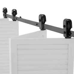 VEVOR Bi-Folding Sliding Barn Door Hardware Track Kit, 52