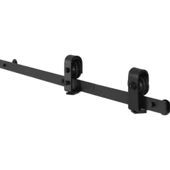 VEVOR Bi-Folding Sliding Barn Door Hardware Track Kit, 40" Top Mount Track Kit, Slide Smoothly & Quietly, Heavy Duty, Easy to Install, Suitable for Two 18" Closet Pantry Laundry Doors (Not Included)