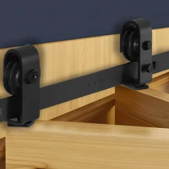 VEVOR Bi-Folding Sliding Barn Door Hardware Track Kit, 40