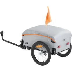 VEVOR Bike Cargo Trailer, 88/100/160 lbs Load Capacity, Heavy-Duty Bicycle Wagon Cart, Foldable Compact Storage with Universal Hitch
