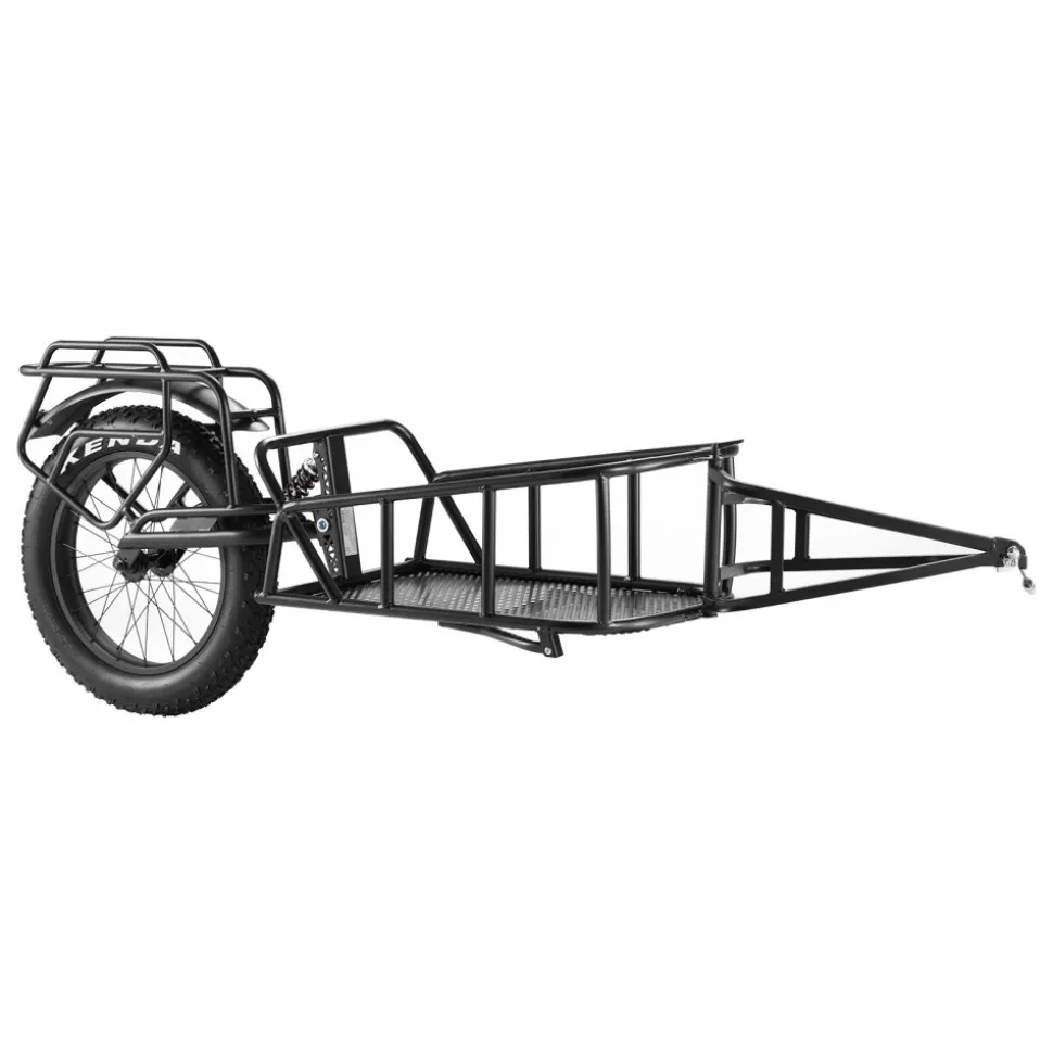 VEVOR Bike Cargo Trailer, 70 lbs Load Capacity, Heavy-Duty Bicycle Wagon Cart, Compact Storage & Quick Release Structure with Universal Hitch, 20" Wheels, Fits Most Bike Wheels, Carbon Steel Frame