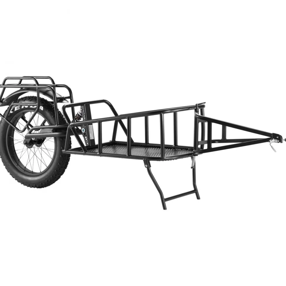 VEVOR Bike Cargo Trailer, 70 lbs Load Capacity, Heavy-Duty Bicycle Wagon Cart, Compact Storage & Quick Release Structure with Universal Hitch, 20" Wheels, Fits Most Bike Wheels, Carbon Steel Frame