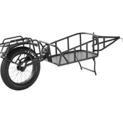 VEVOR Bike Cargo Trailer, 70 lbs Load Capacity, Heavy-Duty Bicycle Wagon Cart, Compact Storage & Quick Release Structure with Universal Hitch, 20