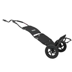 VEVOR Bike Cargo Trailer 60 lbs Load 3-in-1 Bicycle Wagon Cart Folding, Backpack/Trailer/Pushcart Mode with 12-Inch Wheels, Foldable Carbon Steel Frame, Fits 22-28 in Bike Wheels, for Carrying Cargo