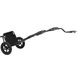 VEVOR Bike Cargo Trailer 60 lbs Load 3-in-1 Bicycle Wagon Cart Folding, Backpack/Trailer/Pushcart Mode with 12-Inch Wheels, Foldable Carbon Steel Frame, Fits 22-28 in Bike Wheels, for Carrying Cargo