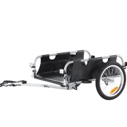 VEVOR Bike Cargo Trailer, 100 lbs Load Capacity, Heavy-Duty Bicycle Wagon Cart, Foldable Compact Storage & Quick Release with Universal Hitch, 16