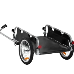 VEVOR Bike Cargo Trailer, 100 lbs Load Capacity, Heavy-Duty Bicycle Wagon Cart, Foldable Compact Storage & Quick Release with Universal Hitch, 16