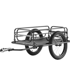 VEVOR Bike Cargo Trailer, 275 lbs Load Capacity, Heavy-Duty Bicycle Wagon Cart, Foldable Compact Storage & Quick Release with Universal Hitch, 20