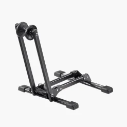 VEVOR Bike Rack, Fits 20 to 29 Inch Mountain & Road Bikes, Alloy Steel Rust-Resistant Bike Floor Stand Rack, Foldable Bicycle Stand for Entryway, Garage, Home Bikes Parking & Storage, 1 Pack, Black