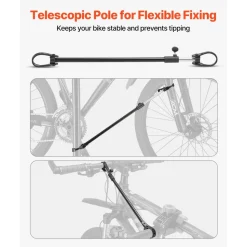 VEVOR Bike Repair Stand, 66 lb Heavy-duty Bicycle Work Stand with 32.8-56.6 in Adjustable Height & Magnetic Tool Tray, Foldable Bicycle Maintenance Rack, Shop Home Mechanics for Mountain & Road Bike