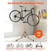 VEVOR Bike Repair Stand, Max. 110 lb Heavy-duty Bicycle Work Stand with 40.3-59.4 in Adjustable Height & Large Tool Tray, Foldable Ebike Maintenance Rack, Shop Home Mechanics for Mountain Road Bike