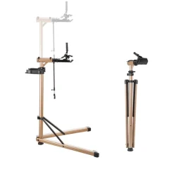 VEVOR Bike Repair Stand, Max. 110 lb Heavy-duty Bicycle Work Stand with 40.3-59.4 in Adjustable Height & Large Tool Tray, Foldable Ebike Maintenance Rack, Shop Home Mechanics for Mountain Road Bike