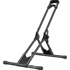 VEVOR Bike Stand, Foldable Freestanding Bike Storage Rack, Carbon Steel Garage Bicycle Floor Stand, Fits 20-29 in Wheel Diameters, Drill-Free Installation, Ideal for Garage, Apartment, Home, Black