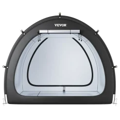 VEVOR Bike Storage Tent, 5+ Bikes, Outdoor Spacious Bike Storage Tent with Ventilated Window, Waterproof Fan-Shaped Bike Tent with High Strength Fiberglass & Dual Zippers, Fit for Bicycle