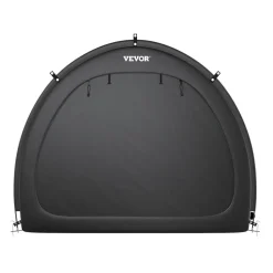 VEVOR Bike Storage Tent, 1 to 2 Bikes, Outdoor Spacious Bike Storage Tent with Ventilated Window, Waterproof Fan-Shaped Bike Tent with High Strength Fiberglass & Dual Zippers, Fit for Bicycle