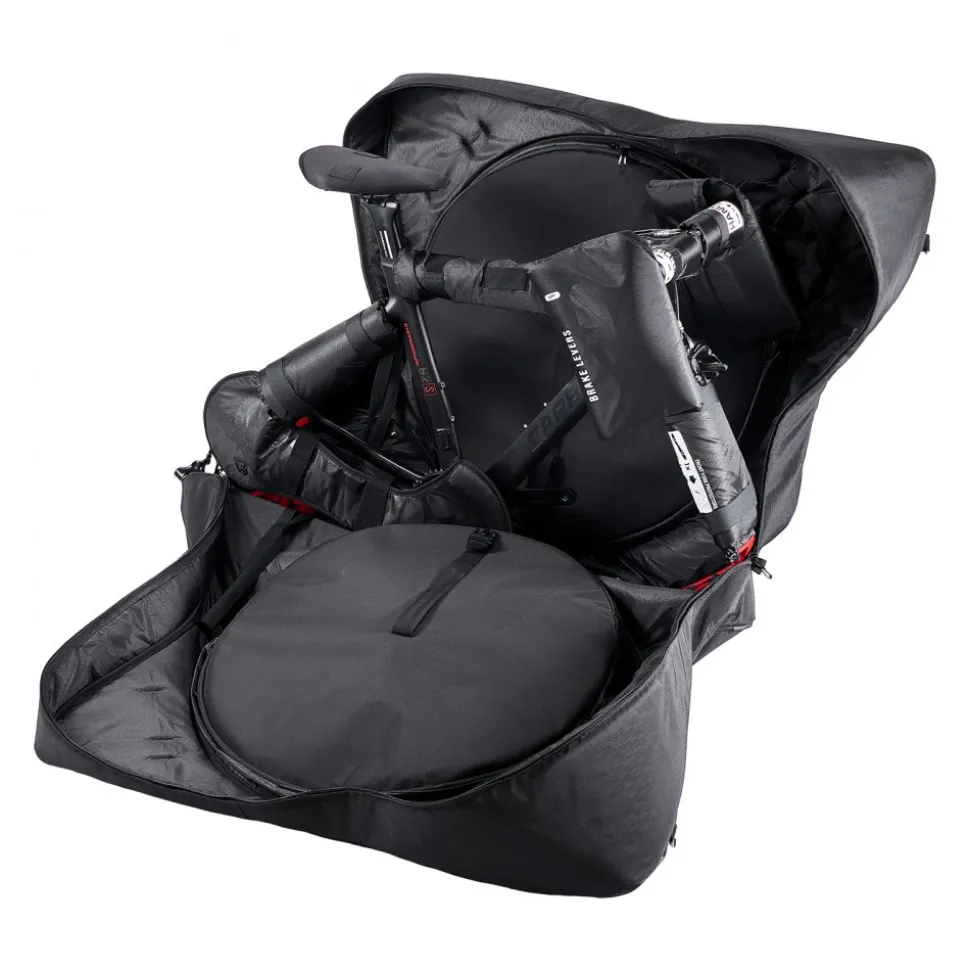 VEVOR Bike Travel Bag, Road Bike Bag Road Bicycle Storage Carry with TSA Lock & Dual Zipper, Black Bicycle Case Wheelbase 37-42 in for Air Travel, Outdoor Use, Airplane, Car, Train, Subway Transport