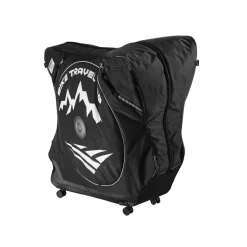 VEVOR Bike Travel Bag, Road Bike Bag Road Bicycle Storage Carry with TSA Lock & Dual Zipper, Black Bicycle Case Wheelbase 37-42 in for Air Travel, Outdoor Use, Airplane, Car, Train, Subway Transport