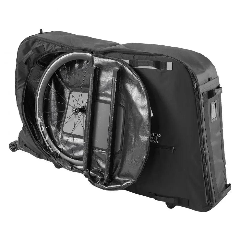 VEVOR Bike Travel Bag, Transport Universal Bicycle Storage Case Bag with TSA Lock, Support Plates, Protection and Fork Mount Stabilisation, Bicycle Case Max. Wheelbase 51 in for Airplane, Outdoor Use