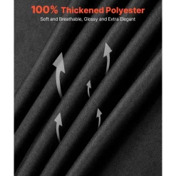 VEVOR Black Tablecloths for Rectangle Tables, 6 Pack, 70 x 120 Inches, Reusable and Machine Washable Table Clothes, Wrinkle-Resistant Polyester Fabric Table Covers for Wedding, Party, Banquet