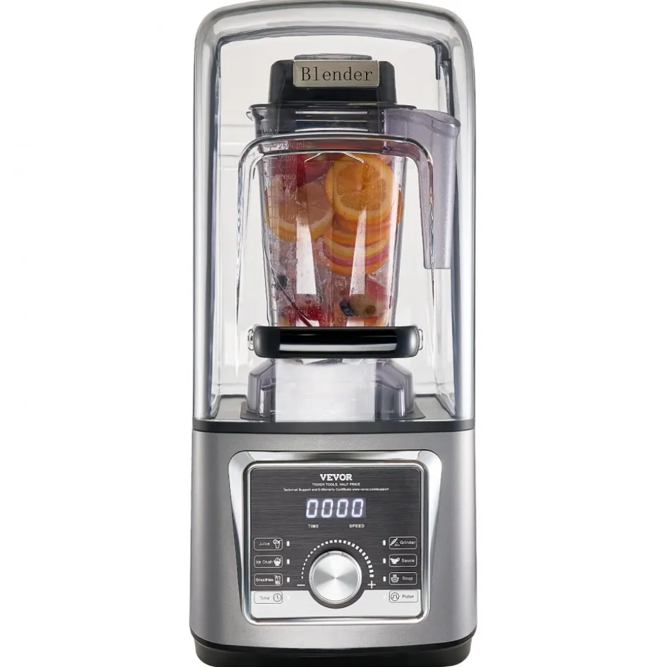 VEVOR Blender for Smoothies, 85 oz 1400W, Professional Blender with Powerful Motor, Multi-Functional Food Processing Blender with Noise Cover for Smoothie/Milkshake/Juice, Fits for Kitchen