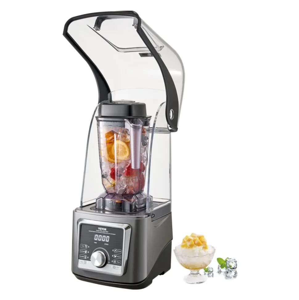 VEVOR Blender for Smoothies, 85 oz 1400W, Professional Blender with Powerful Motor, Multi-Functional Food Processing Blender with Noise Cover for Smoothie/Milkshake/Juice, Fits for Kitchen