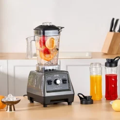 VEVOR Blender for Smoothies, 61 oz 1400W, Professional Blender with Powerful Motor, Multi-Functional Food Processing Blender with 2 Cups for Smoothie/Milkshake/Juice, Fits for Kitchen