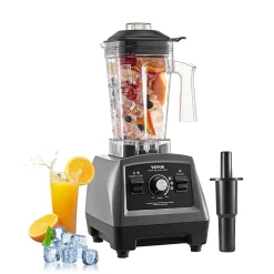VEVOR Blender for Smoothies, 61 oz 1400W, Professional Blender with Powerful Motor, Multi-Functional Food Processing Blender with 2 Cups for Smoothie/Milkshake/Juice, Fits for Kitchen