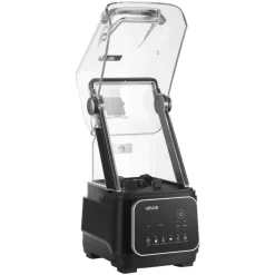 VEVOR Blender, 68 oz Professional Countertop Blenders with Shield, 2200W 26000RPM Kitchen Food Processor Combo, Self-Cleaning, Speed Adjustable, 6 Preset Menu for Smoothies, Ice Crushing, Puree, Black