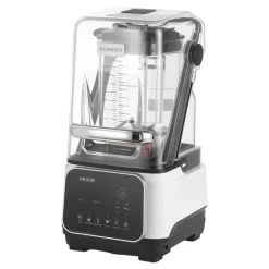 VEVOR Blender, 68 oz Professional Countertop Blenders with Shield, 1400W 26000RPM Kitchen Food Processor Combo, Self-Cleaning, Speed Adjustable, 6 Preset Menu for Smoothies, Ice Crushing, Puree, White