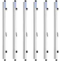 VEVOR Blueprint Clamps, 30 Inches, Blueprint Hanging Clips Binding Strips, Aluminum Construction, Large Document Storage, for Blue Print, Maps, Construction Paper Poster Plans Drawings Arts, Pack of 6