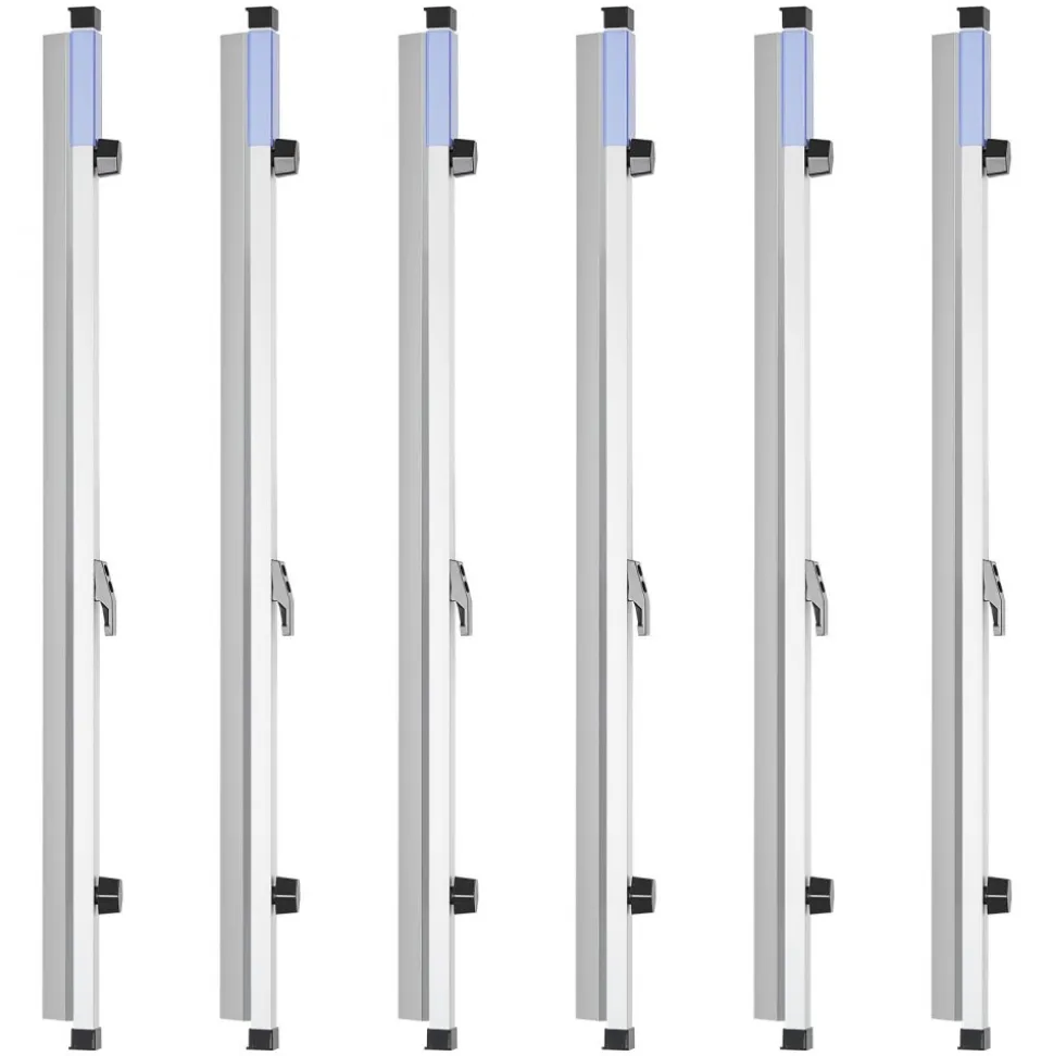 VEVOR Blueprint Clamps, 30 Inches, Blueprint Hanging Clips Binding Strips, Aluminum Construction, Large Document Storage, for Blue Print, Maps, Construction Paper Poster Plans Drawings Arts, Pack of 6