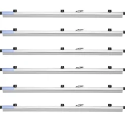 VEVOR Blueprint Clamps, 36 Inches, Blueprint Hanging Clips Binding Strips, Aluminum Construction, Large Document Storage, for Blue Print, Maps, Construction Paper Poster Plans Drawings Arts, Pack of 6