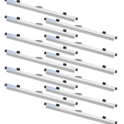 VEVOR Blueprint Clamps, 24 Inches, Blueprint Hanging Clips Binding Strips, Aluminum Construction, Document Storage, for Blue Print, Maps, Construction Paper Posters Plans Drawings Arts, Pack of 12