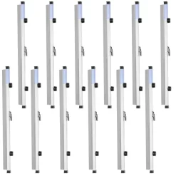 VEVOR Blueprint Clamps, 24 Inches, Blueprint Hanging Clips Binding Strips, Aluminum Construction, Document Storage, for Blue Print, Maps, Construction Paper Posters Plans Drawings Arts, Pack of 12
