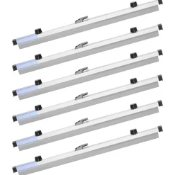 VEVOR Blueprint Clamps, 24 Inches, Blueprint Hanging Clips Binding Strips, Aluminum Construction, Document Storage, for Blue Print, Maps, Construction Paper Posters Plans Drawings Arts, Pack of 6