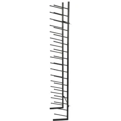 VEVOR Blueprint Storage Rack, Hanging Poster Display Rack 16-Tier, Vertical Blueprint Roll File Holder 2 Rolls/tire, Roll File Storage Rack for Blueprint Map Poster