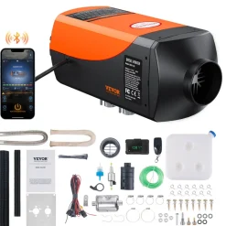 VEVOR Bluetooth App Control Diesel Air Heater, 12V 8KW Diesel Heater with Automatic Altitude Adjustment, Remote Control and LCD, Diesel Parking Heater for RV Trailer Camper Van Boat