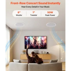 VEVOR Bluetooth Ceiling Speakers, 8