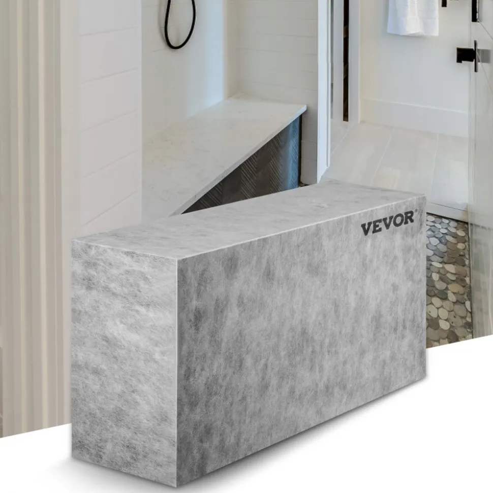 VEVOR Board Shower Bench Rectangle Bench Ready to Tile&Waterproof 38.2x11.4x20"