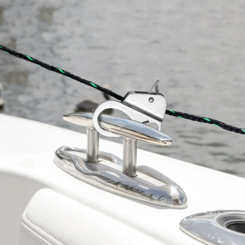 VEVOR Boat Anchor Hook, 304 Stainless Steel Slide Anchor, Knotless Anchor System with Quick Release, Boat Anchor Hook Clips for 3/8" - 5/8" Boat Anchor Rope, Easy to Use, Holds 3700 LBS