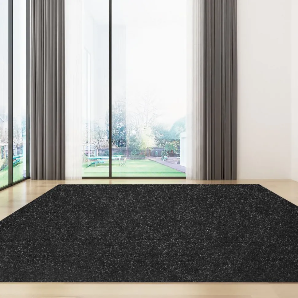 VEVOR Boat Carpet, 6 ft x 18 ft Marine Carpet for Boats, Waterproof Black Indoor Outdoor Carpet with Marine Backing Anti-Slide Marine Grade Boat Carpet Cuttable Easy to Clean Patio Rugs Deck Rug
