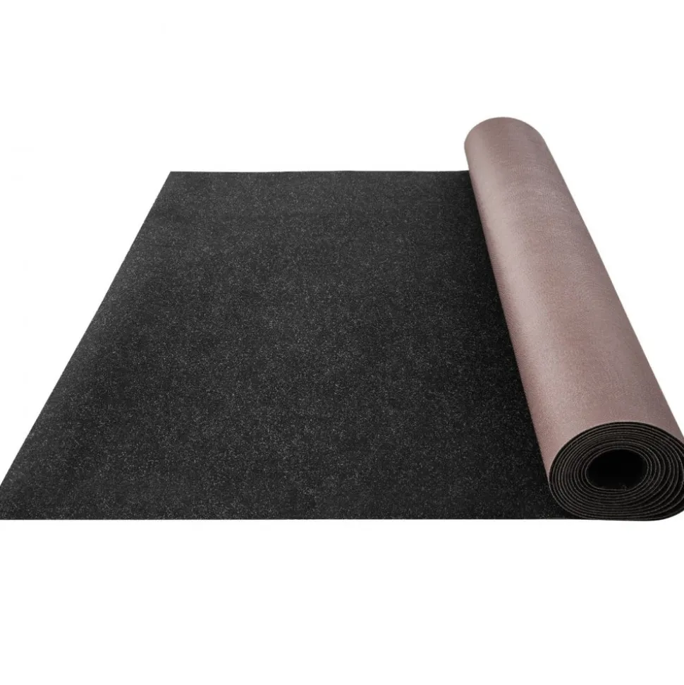 VEVOR Boat Carpet, 6 ft x 18 ft Marine Carpet for Boats, Waterproof Black Indoor Outdoor Carpet with Marine Backing Anti-Slide Marine Grade Boat Carpet Cuttable Easy to Clean Patio Rugs Deck Rug